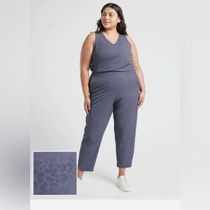 Athleta Brooklyn Textured Jumpsuit Size 24